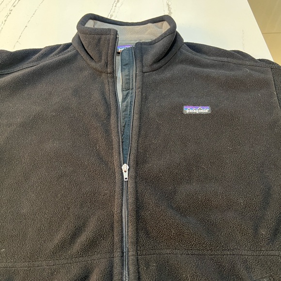 Patagonia Synchilla Black Fleece Zip Up Men's Jacket size L - Picture 5 of 16